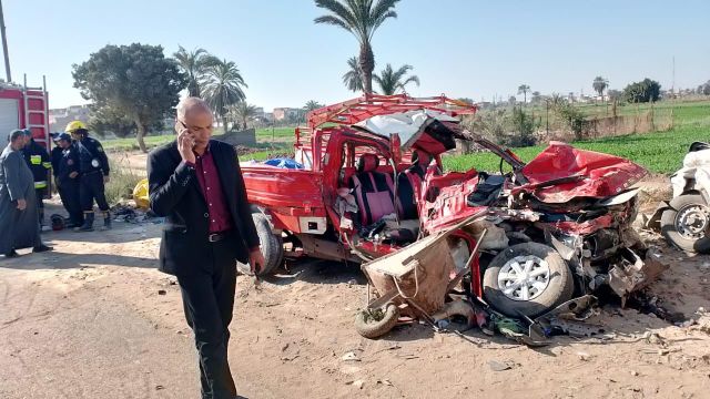 محافظ المنيا يوجه بتقديم الدعم لأسر ضحايا حادث تصادم دائري سمالوط