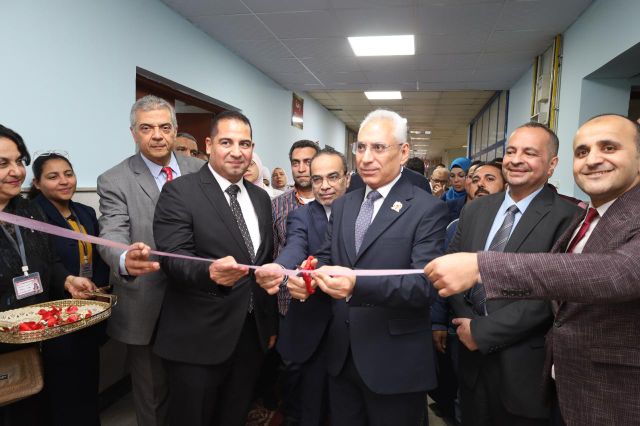 رئيس جامعة المنيا يفتتح تطوير وتجهيز وحدة غسيل كلى ومعمل تحاليل 