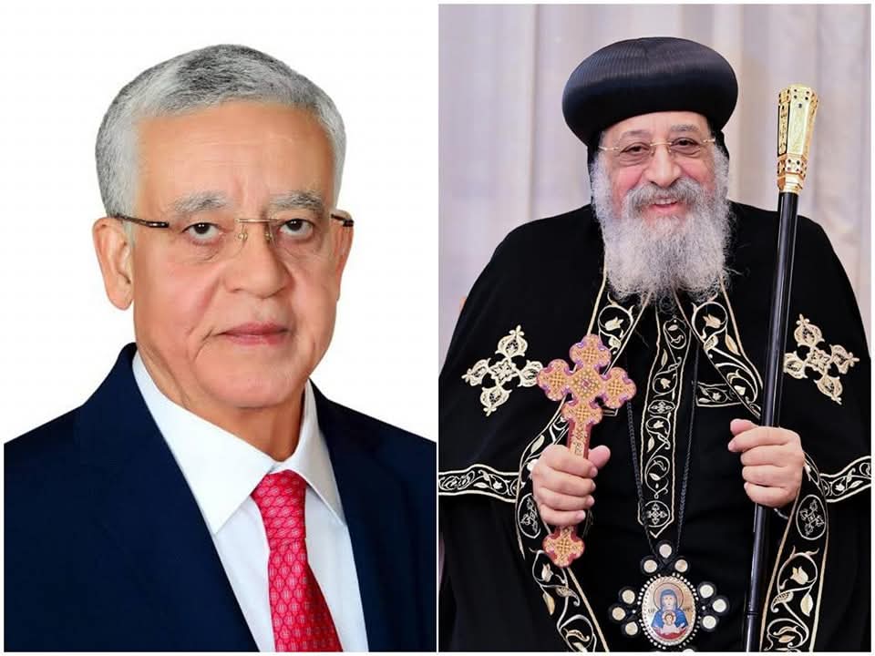 البابا تواضروس يهنئ رئيسي مجلس النواب والشيوخ بعيد الفطر






