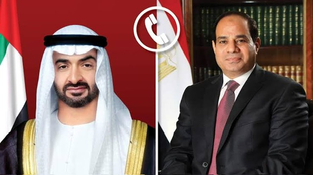 السيسي يتلقى اتصالًا من رئيس الإمارات لتبادل التهنئة بعيد الفطر المبارك