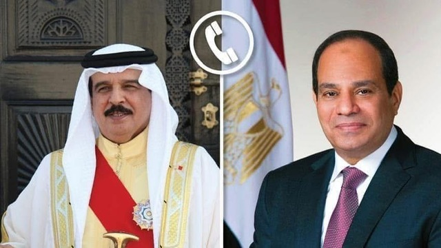 السيسي يتلقى اتصالًا من ملك البحرين للتهنئة بعيد الفطر