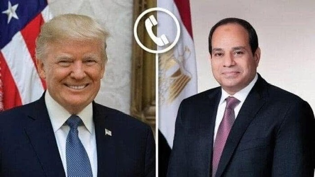 السيسي يتلقى اتصالًا من ترامب للتهنئة بعيد الفطر وبحث تعزيز التعاون المشترك