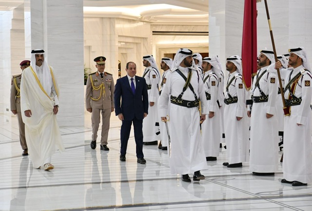 بمراسم رسمية.. السيسي يلتقي الأمير تميم بالدوحة لتعزيز التعاون الثنائي ودعم القضية الفلسطينية