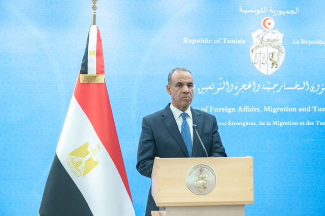 وزيرا خارجية مصر وتونس يبحثان مستجدات الشرق الأوسط ويؤكدان دعم القضية الفلسطينية