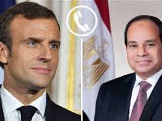 السيسي وماكرون يبحثان التعاون الثنائي وتطورات غزة والقمة الثلاثية المرتقبة بالقاهرة