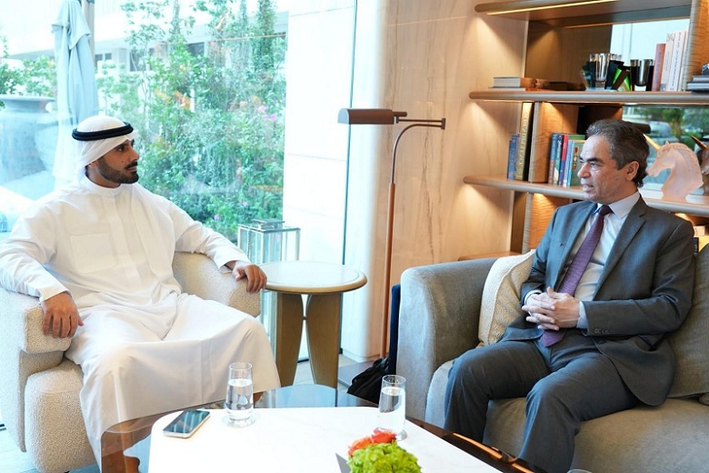 المسلماني والشيخ مبارك يبحثان التعاون الإعلامي بين مصر ودول الخليج

