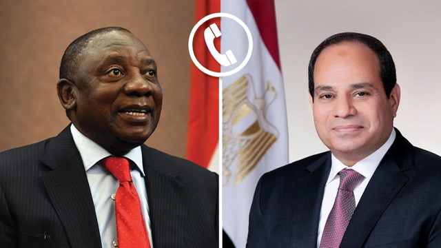 السيسي ورامافوزا يؤكدان التزامهما بتعزيز الشراكة الشاملة ودعم الاستقرار في أفريقيا