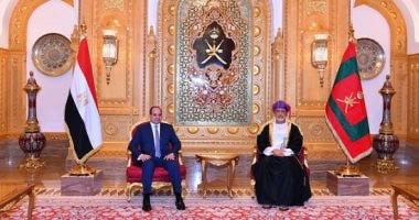 الرئيس السيسي وقرينته يعزيان سلطان عُمان في وفاة والدة حرمه