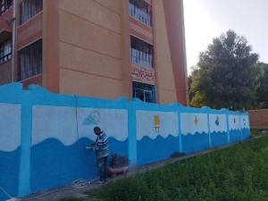 تجربة جديدة فى قنا بتجميل واعادة تأهيل مدرسة بإحدى قرى قنا بالجهود الذاتيه

