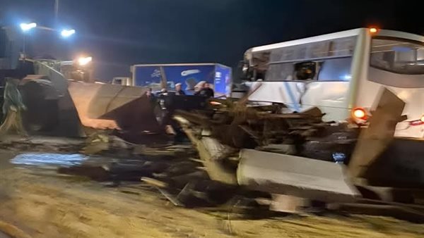 4 وفيات و21 مصابا بحادث انقلاب أتوبيس بمركز السادات

