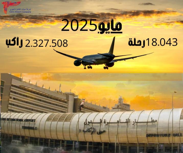 بأكثر من مليوني راكب و١٨ ألف رحلة في مايو.. انتعاش في حركة الركاب بمطار القاهرة