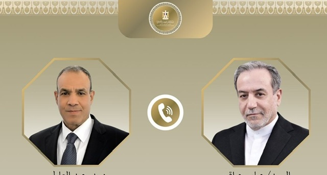 وزير الخارجية يؤكد لنظيره الإيراني أهمية الحلول الدبلوماسية لتحقيق الاستقرار الإقليمي
