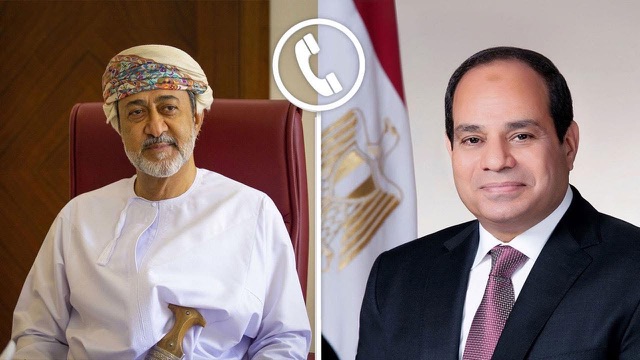 الرئيس السيسي يتلقى تهاني عيد الأضحى من سلطان عمان ورئيس تونس ويؤكد عمق العلاقات الأخوية