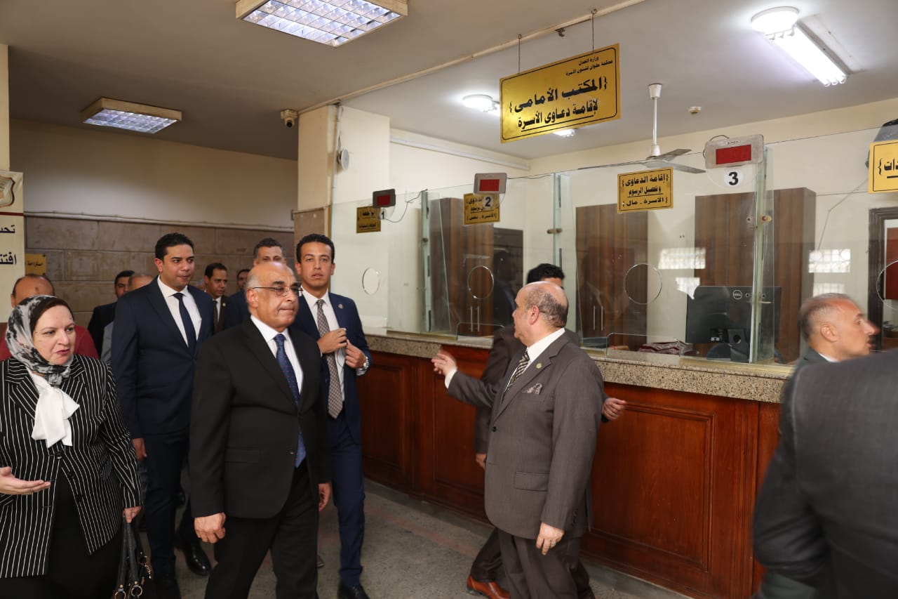 وزير العدل يتفقد أعمال إنشاء ورفع كفاءة 3 محاكم جنوب القاهرة 