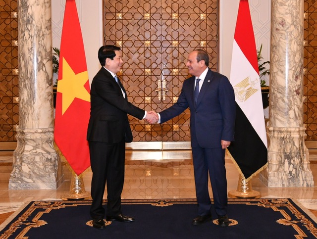 السيسي يستقبل رئيس فيتنام ويؤكد: شراكة شاملة بين البلدين وموقف ثابت من دعم فلسطين