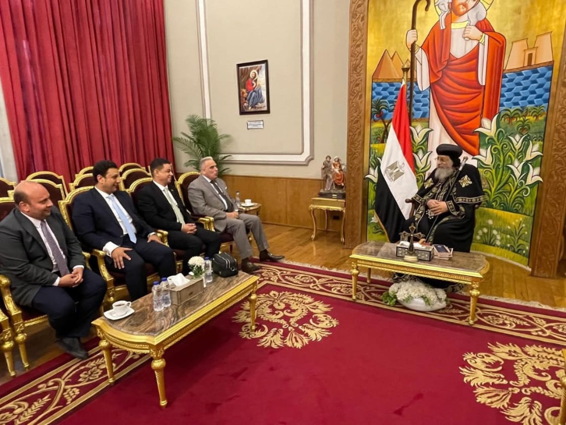 البابا تواضروس يستقبل رئيس نادي القضاة: حديث عن العدالة ودور الكنيسة الوطني