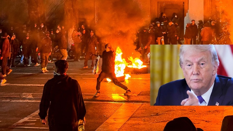 ترامب يلوح بخيارات قوية جدا ضد إيران بعد مئات القتلى وطهران تهدد بمهاجمة قواعد أمريكية