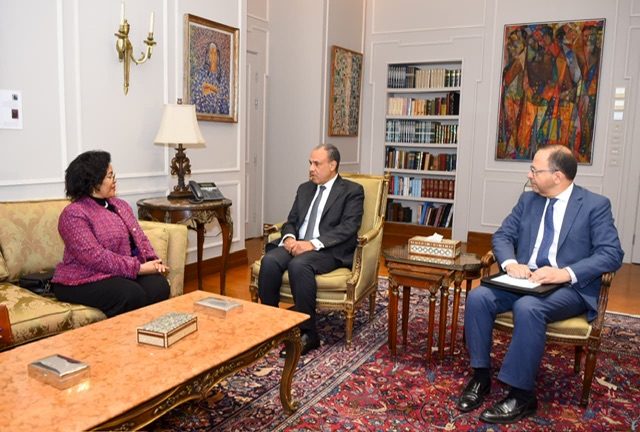 وزير الخارجية يبحث مع المديرة التنفيذية للنيباد سبل تعزيز التعاون التنموي في أفريقيا