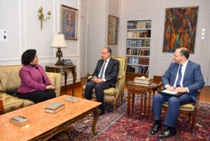 وزير الخارجية يبحث مع المديرة التنفيذية للنيباد سبل تعزيز التعاون التنموي في أفريقيا