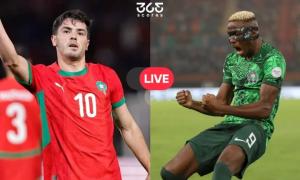 شاهد بث مباشر للدقائق الأخيرة من مباراة المغرب ونيجيريا