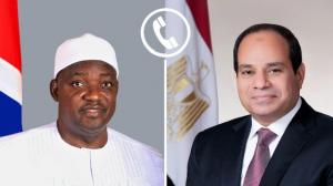 الرئيس السيسي يبحث هاتفياً مع رئيس جامبيا تعزيز العلاقات الثنائية وآفاق التعاون الاقتصادي والإقليمي