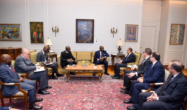 وزير الخارجية يستقبل رئيس البنك الأفريقي للتصدير والاستيراد ويؤكد على تعزيز التعاون التجاري