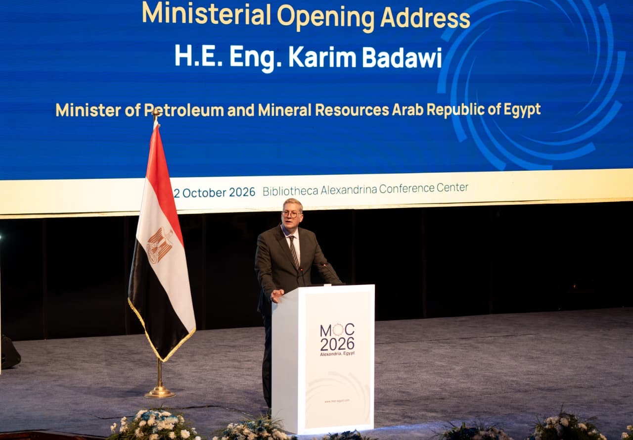 وزير البترول خلال افتتاح MOC 2026: مصر تمتلك مقومات لتعزيز دورها مركزًا إقليميًا للطاقة