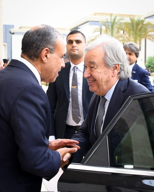 وزير الخارجية يستقبل الأمين العام للأمم المتحدة لبحث التعاون المشترك والمستجدات الدولية