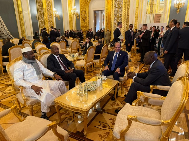 الرئيس السيسي يلتقي قادة السودان وكينيا ومالي على هامش القمة الأفريقية الروسية في موسكو