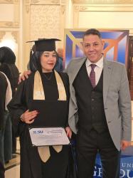 تهنئة بمناسبة تخرج الدكتورة اسراء عاطف