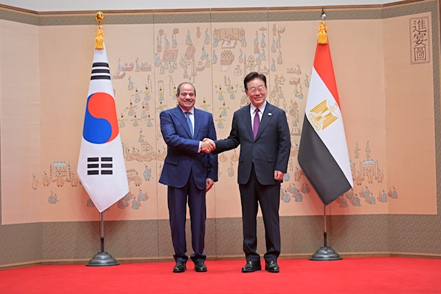 الرئيس السيسي: كوريا الجنوبية شريك موثوق وصديق مخلص لمصر.. ونتطلع لمرحلة جديدة من التعاون 