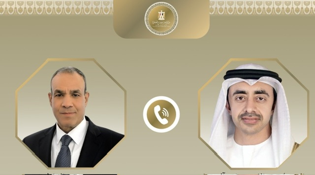 وزيرا خارجية مصر والإمارات يتواصلان هاتفياً لتنسيق الجهود الإقليمية ودعم استقرار غزة