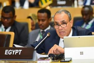 وزير الخارجية يلقي كلمة أمام الاتحاد الأفريقي حول عضوية الاتحاد في مجموعة العشرين