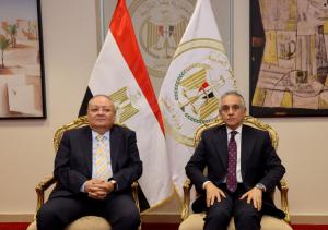 وزير العدل يستقبل رئيس مجلس الدولة لتهنئته بتولي مهام منصبه