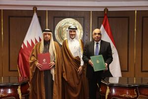 وزير العدل يوقع مع النائب العام القطري اتفاقية المساعدة القضائية المتبادلة في المسائل الجنائية بين مصر وقطر
