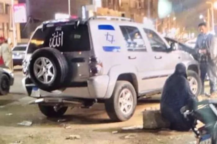 النيابة تبدأ التحقيق فى واقعة السيارة التى تحمل علم إسرائيل بكرداسة: المتهم مضطرب نفسيا

