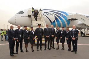 باستخدام الوقود المستدام ( SAF) وصول أول طائرة A350-900 لمطار القاهرة وانضمامها لأسطول مصر للطيران

