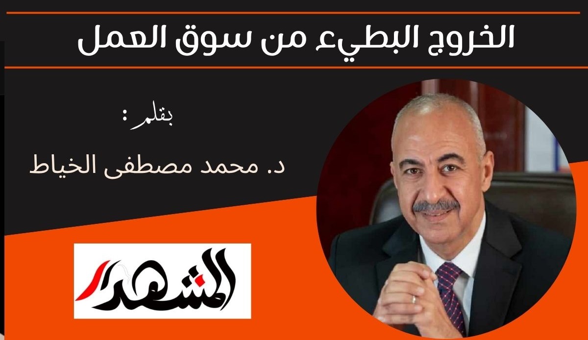 الخروج البطيء من سوق العمل 