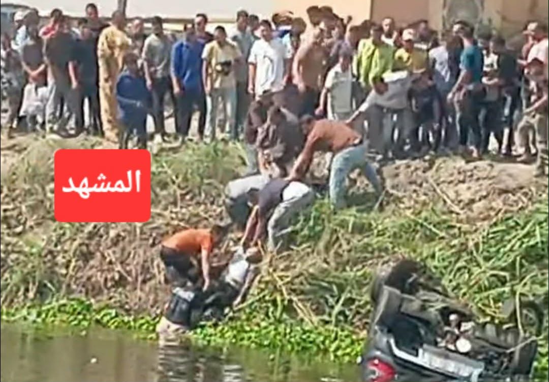 فاجعة بالمريوطية.. مصرع أب وأم وطفليهما وجدهما إثر سقوط سيارة في الترعة عند كوبري أبو صير