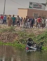 فاجعة بالمريوطية.. مصرع أب وأم وطفليهما وجدهما إثر سقوط سيارة في الترعة عند كوبري أبو صير