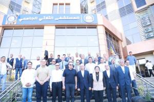 وزير الصحة يتفقد مستشفيي الكبد والجهاز الهضمي والثلاثي الجامعيين بمحافظة المنيا