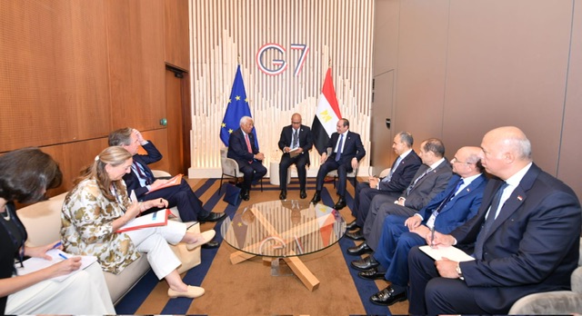السيسي ورئيس المجلس الأوروبي يؤكدان تعميق الشراكة الاستراتيجية والتنسيق المشترك لدعم استقرار المنطقة