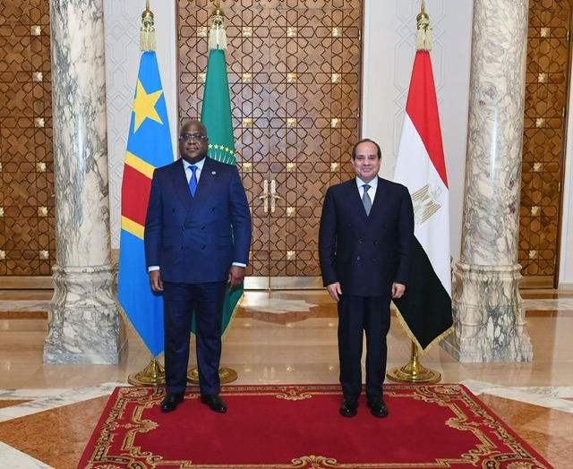 الرئيس السيسي يستقبل رئيس الكونغو الديمقراطية للتشاور حول القضايا الإقليمية والدولية