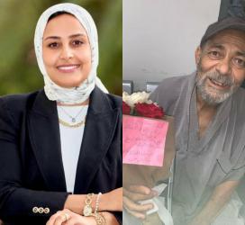 بوكيه ورد ورسالة بخط اليد.. مريض فشل كلوي يمنح طبيبة 
