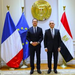 وزير العدل يستقبل سفير فرنسا بالقاهرة لبحث أفق التعاون القضائي المشترك