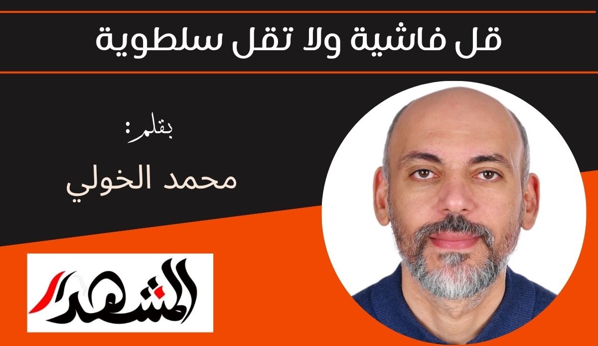 قل فاشية ولا تقل سلطوية 
