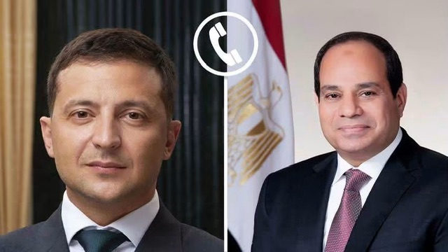 السيسي وزيلينسكي يبحثان تعزيز العلاقات المصرية الأوكرانية وخفض التصعيد الإقليمي