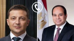 السيسي وزيلينسكي يبحثان تعزيز العلاقات المصرية الأوكرانية وخفض التصعيد الإقليمي