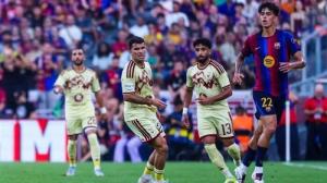 برشلونة يحسم كأس خوان جامبر على حساب الأهلي بهدفين مقابل هدف في كامب نو