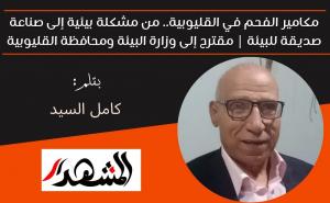 مكامير الفحم في القليوبية.. من مشكلة بيئية إلى صناعة صديقة للبيئة | مقترح إلى وزارة البيئة ومحافظة القليوبية